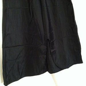 Vintage 70s-80s Nordstrom Half Slip-Skirt -M(25") Union Tag Scalloped Trim Slit